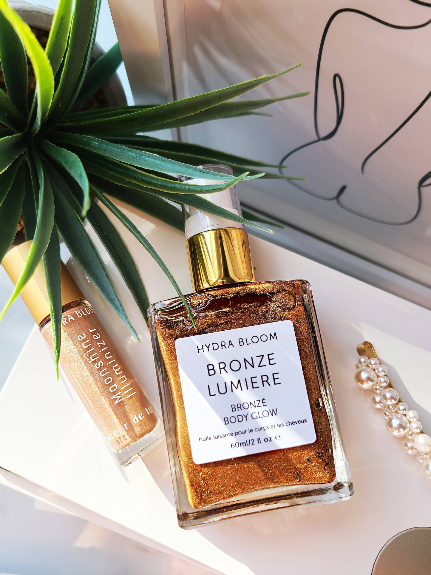 Bronze Shimmer Oil Lumiere Body Glow 60ml| Summer