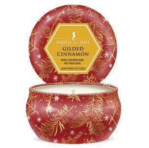 Gilded Cinnamon  4oz Aqua De SOi Candle Tin