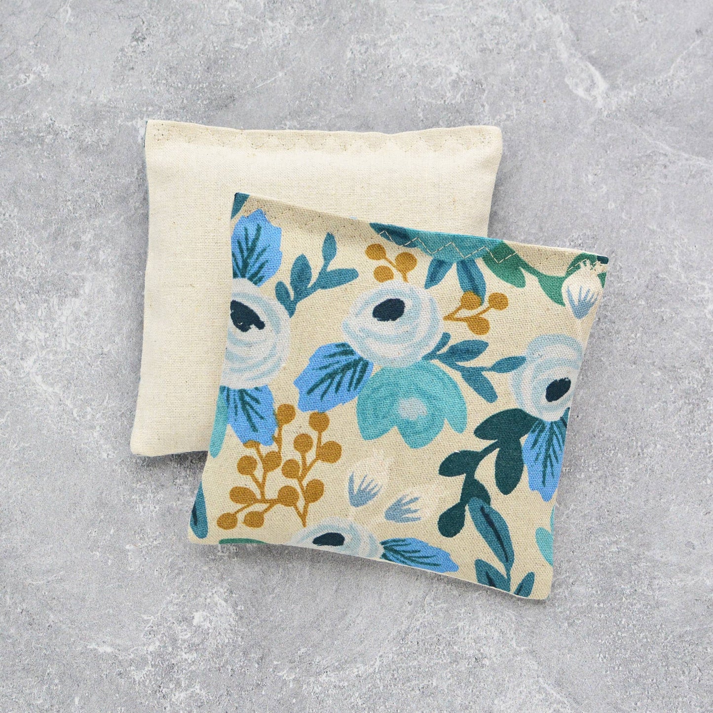 Lavender Sachet Bundle in Rosa Floral Blue Canvas Botanical
