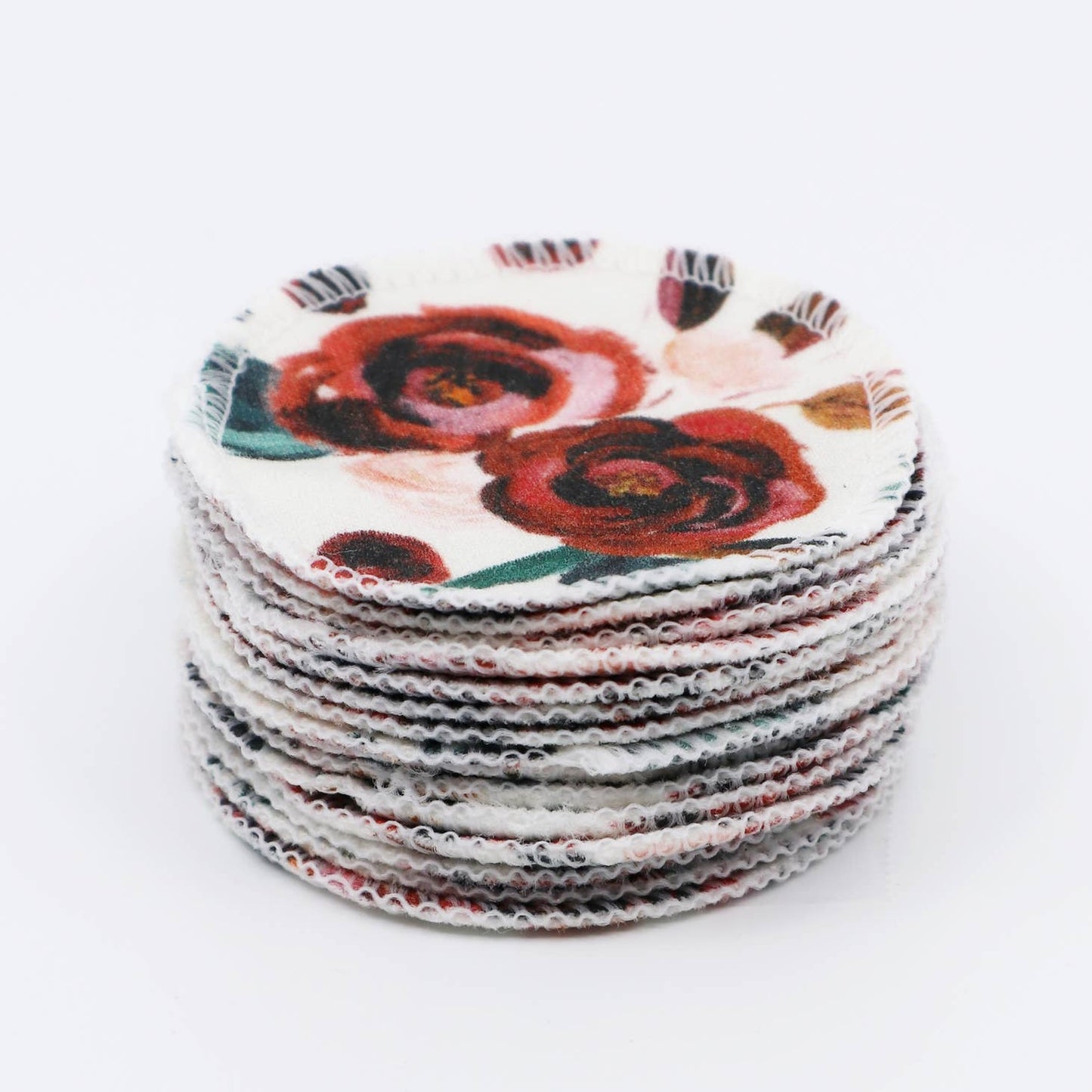 Organic Cotton Rounds-Rust Rose