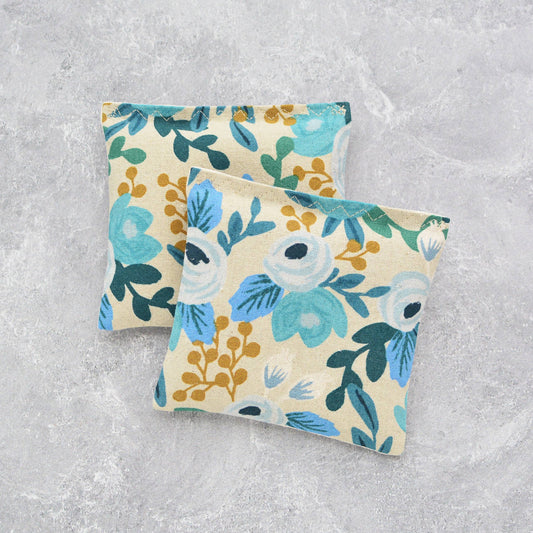 Lavender Sachet Bundle in Rosa Floral Blue Canvas Botanical