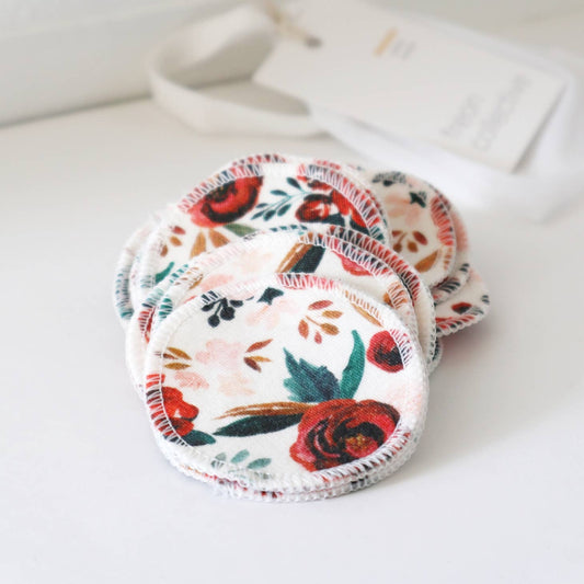 Organic Cotton Rounds-Rust Rose