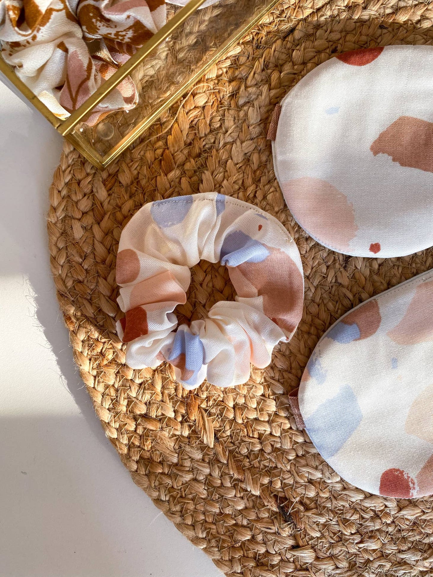 Watercolor Sleep Mask- Off white