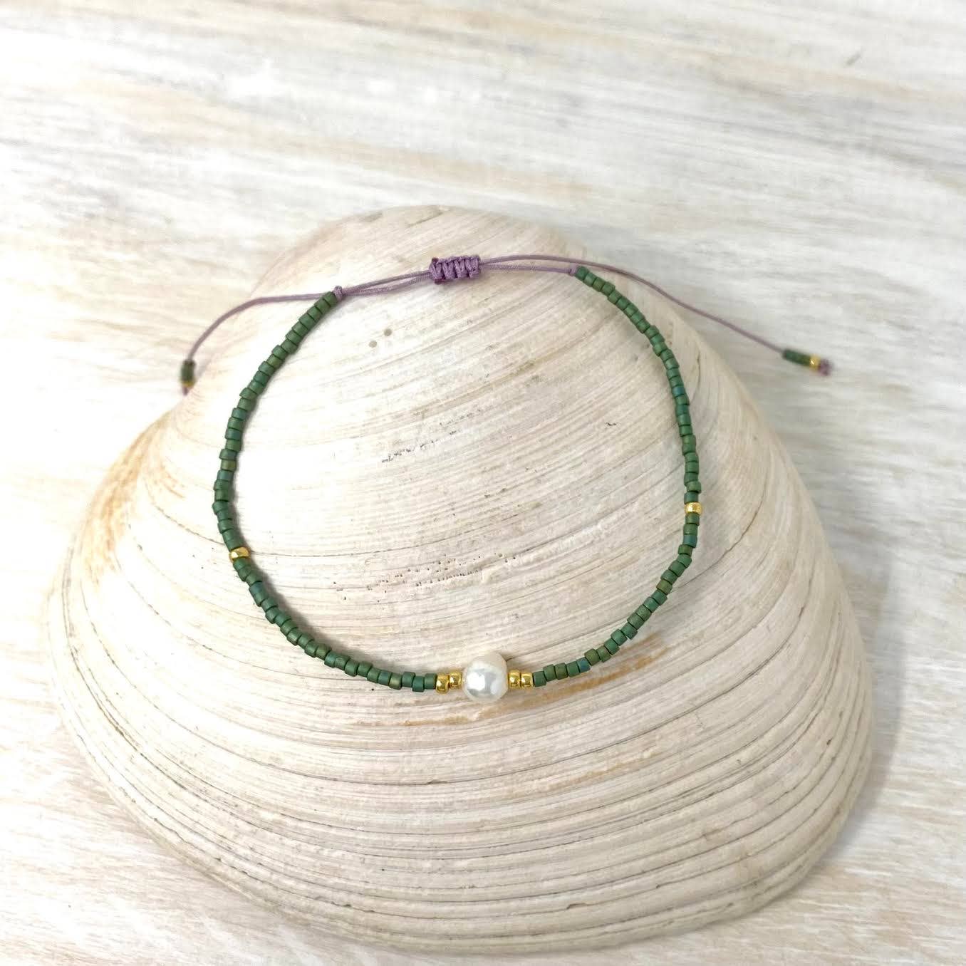 Pearl Goddess Bracelet ⎮ Green