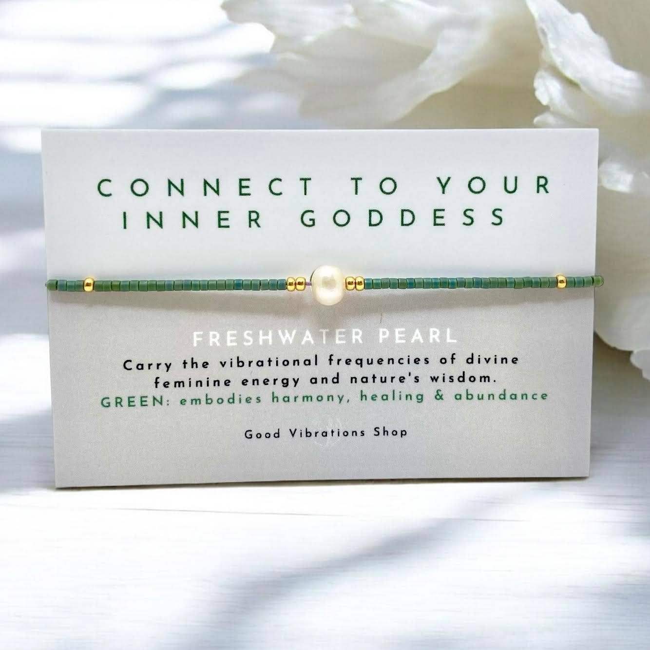 Pearl Goddess Bracelet ⎮ Green